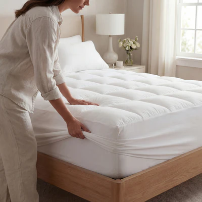 Auralino Holdloft™ Mattress Topper — 10cm Cloud Comfort That Stays 10c